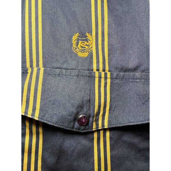 Panhandle Men's Medium Slim Fit Stripe Long Sleeve Western Snap Shirt - Picture 2 of 15